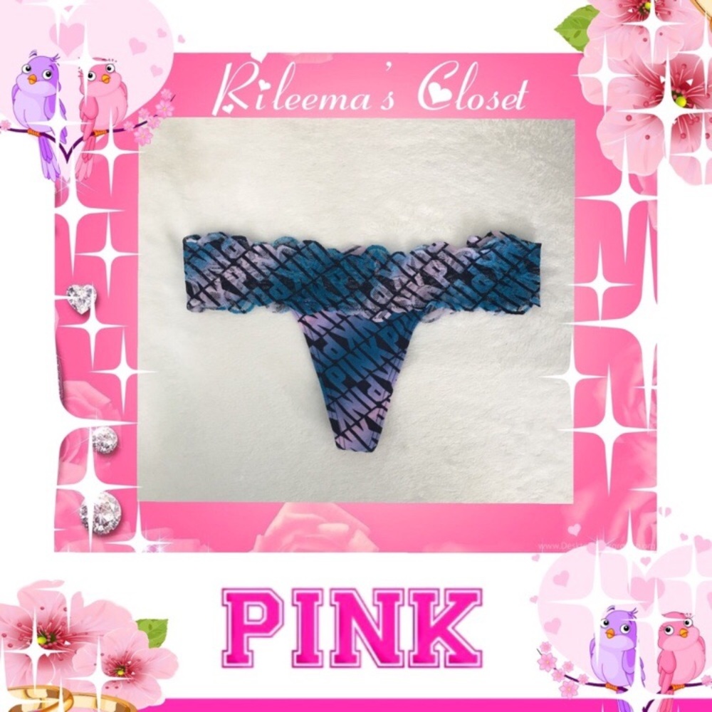 🌸VS Pink Extra Los Rise Lace Thong